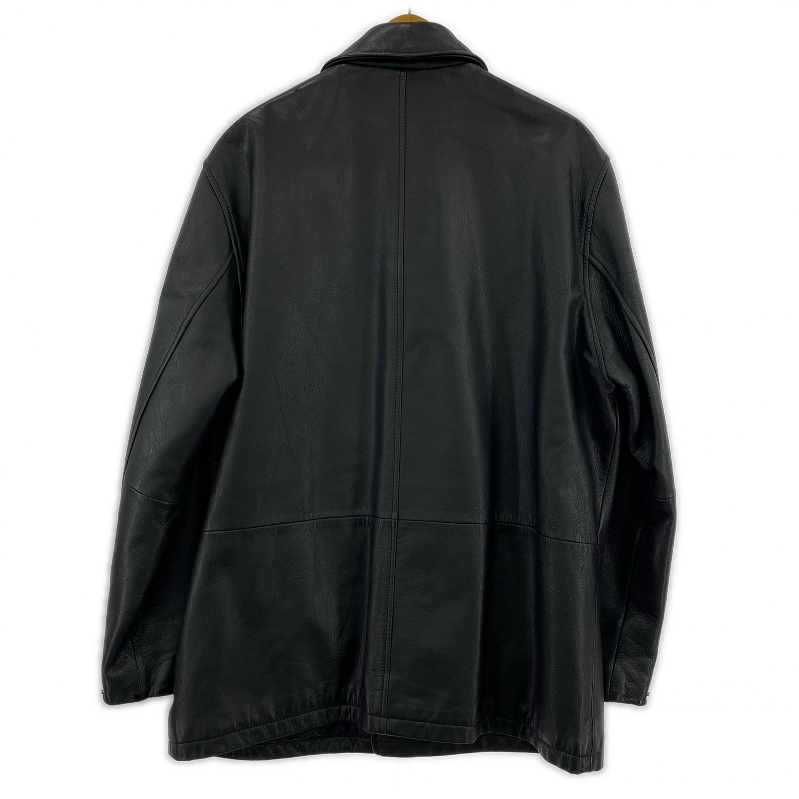 レザージャケット Brooks Brothers レザー カーコート M ブラック M ブラック