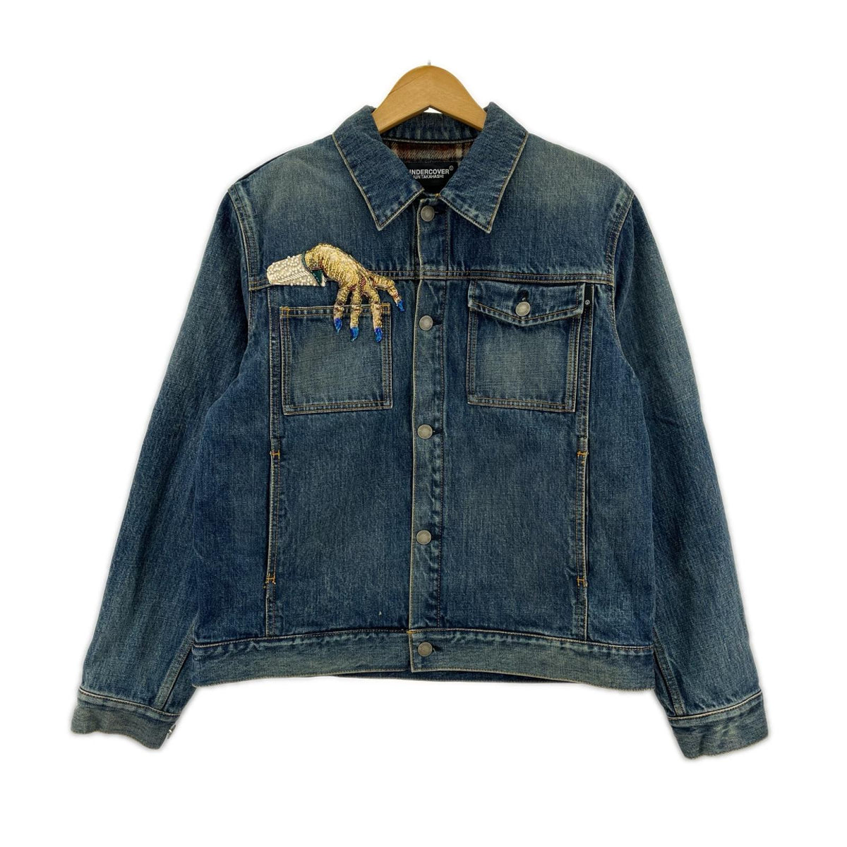 ダウンジャケット 23AW　HAND DENIM JACKET 2 ブルー