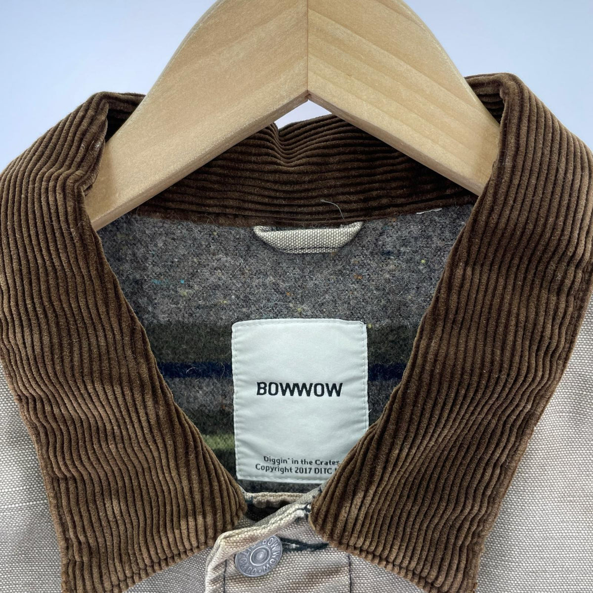 ジャケット BOWWOW カバーオール 襟コーデュロイ （M） M ブラウン