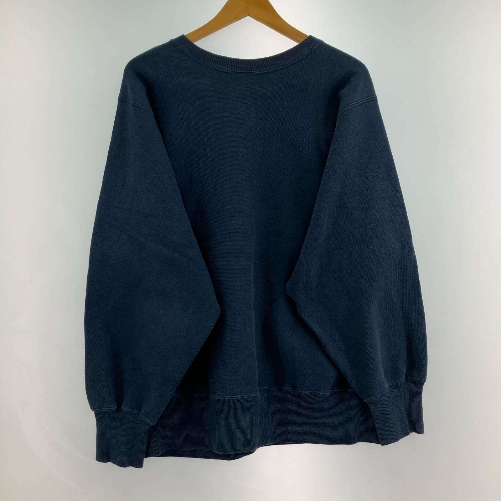 スウェット リバースウィーブ カレッジロゴスウェット 紺 M M