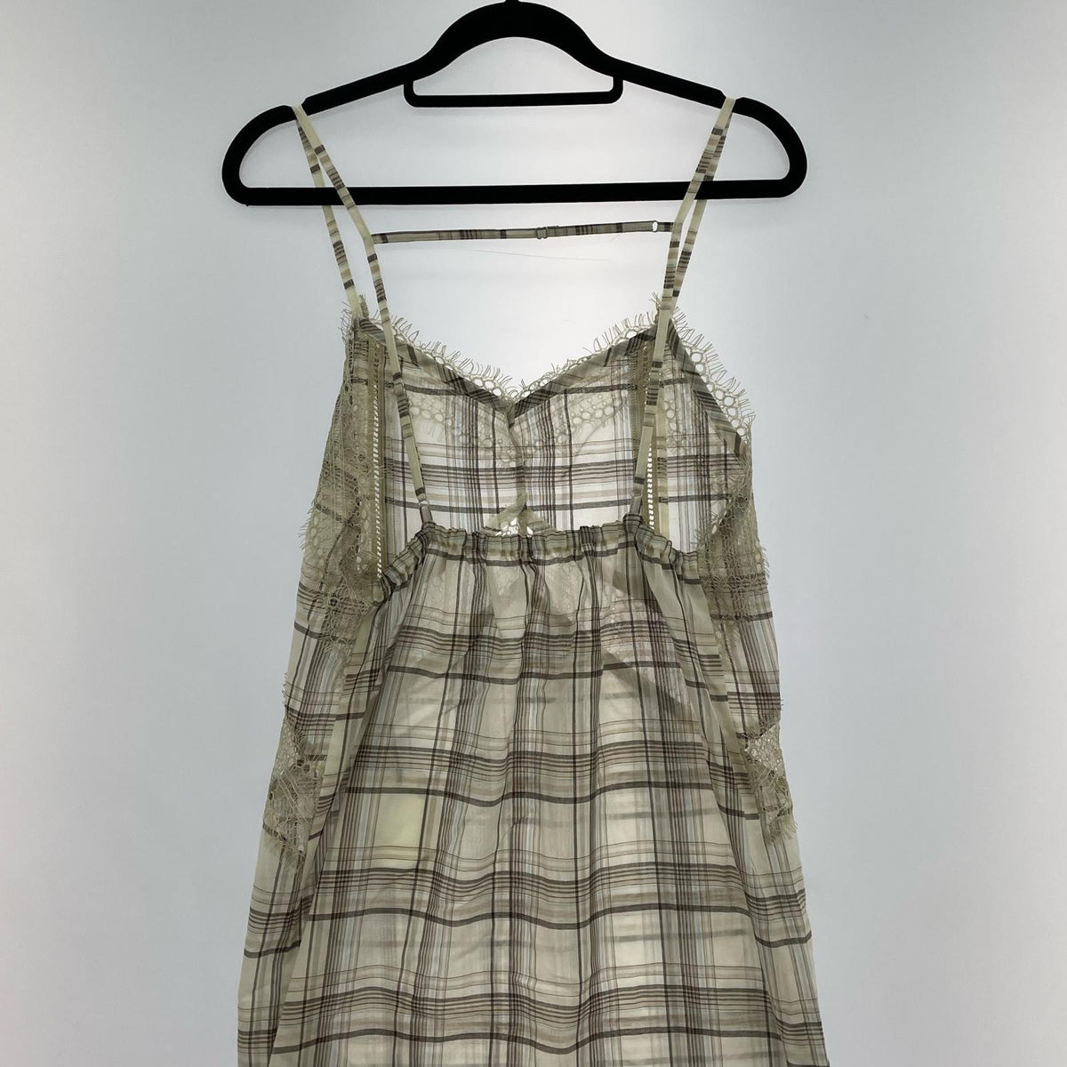 ワンピース NOUNLESS SHEER CHECK LONG CAMISOLE 1