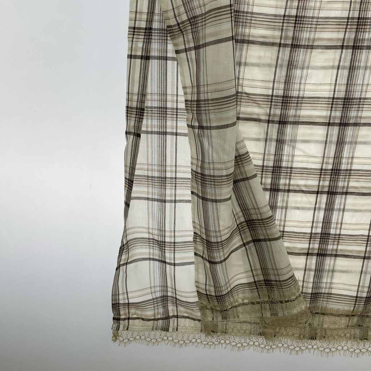 ワンピース NOUNLESS SHEER CHECK LONG CAMISOLE 1
