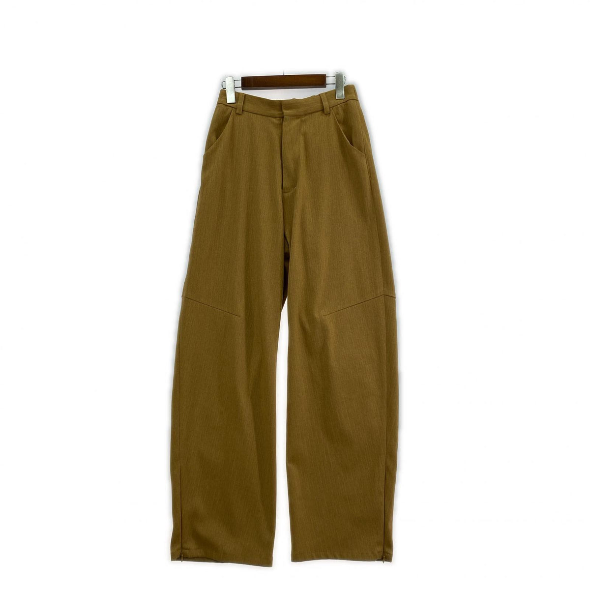 パンツ nounless RETRO ROUND SLIT PANTS 2 ブラウン