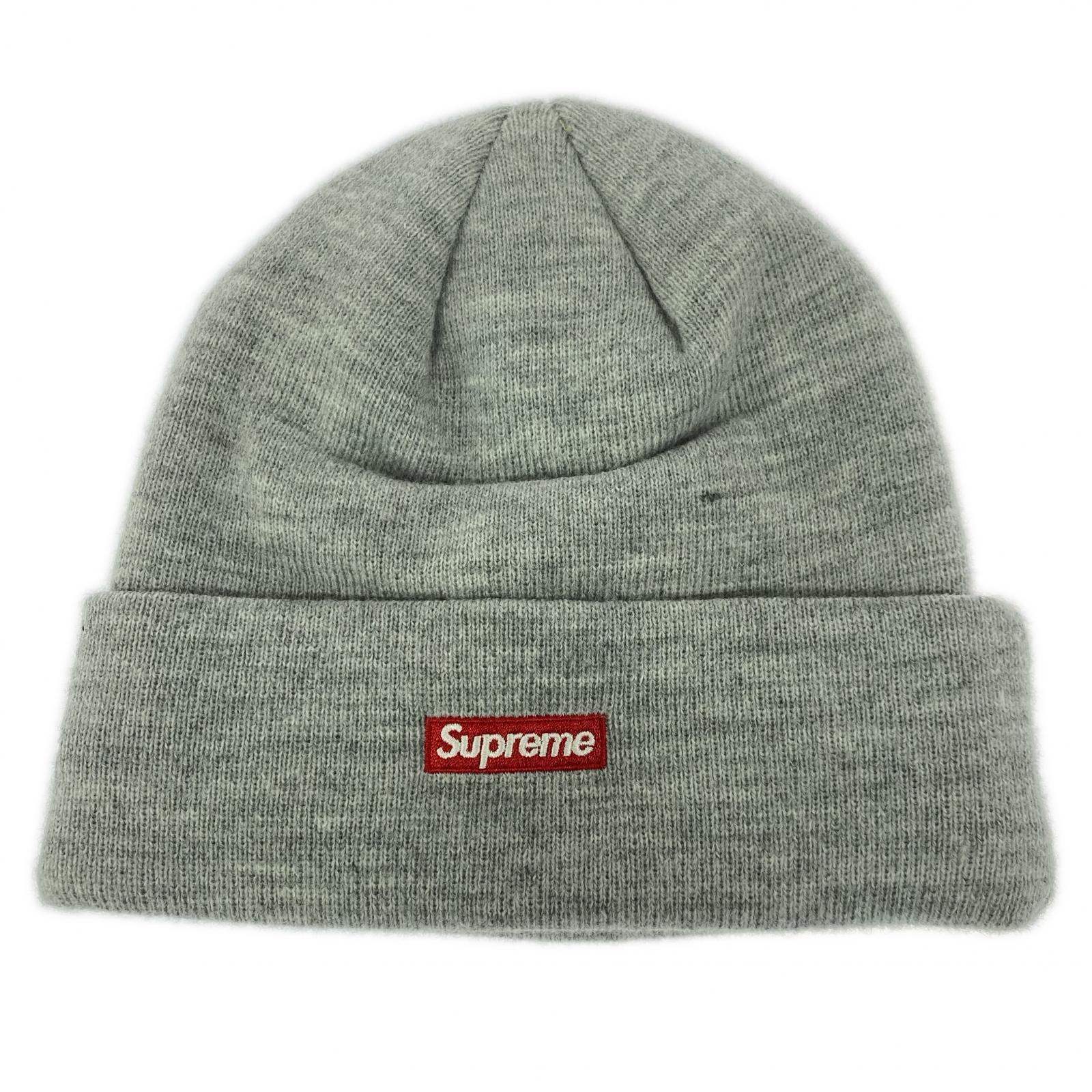 ニットキャップ NEW ERAxSupreme　ニットキャップ グレー