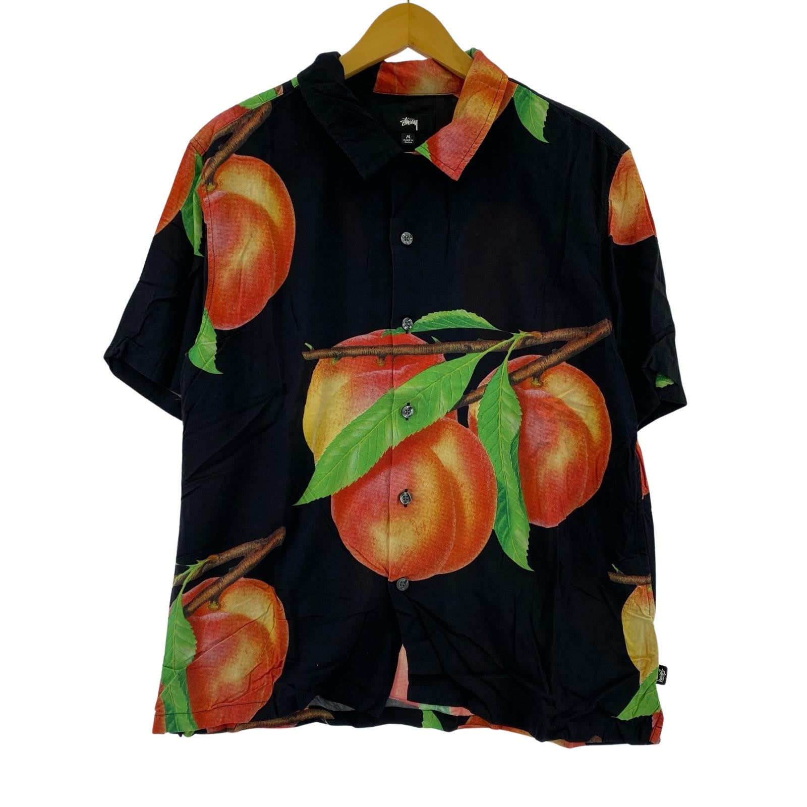 半袖シャツ 21SS Peach Pattern Shirt BLK M M ブラック
