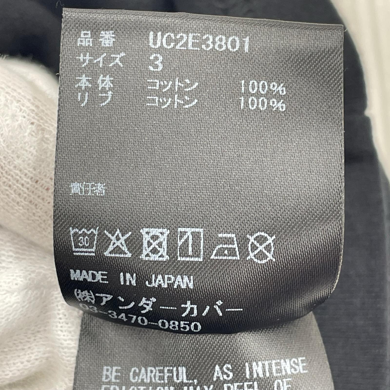 半袖Ｔシャツ UNDERCOVER 25SS TEE burn プリントTee 3 ブラック 3 ブラック