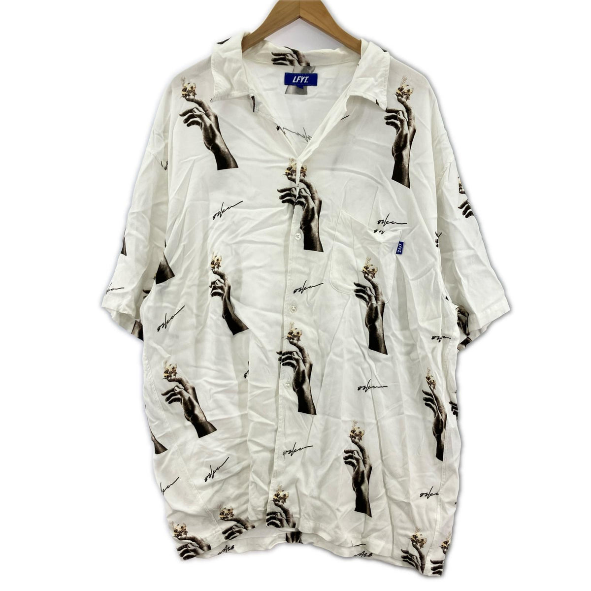 半袖シャツ Lafayette S/Sレーヨンシャツ XXL ホワイト
