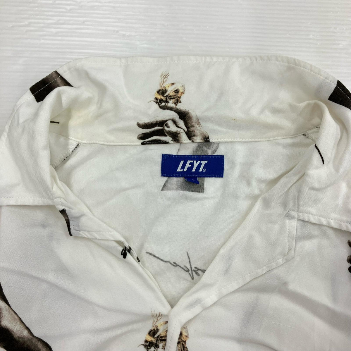 半袖シャツ Lafayette S/Sレーヨンシャツ XXL ホワイト