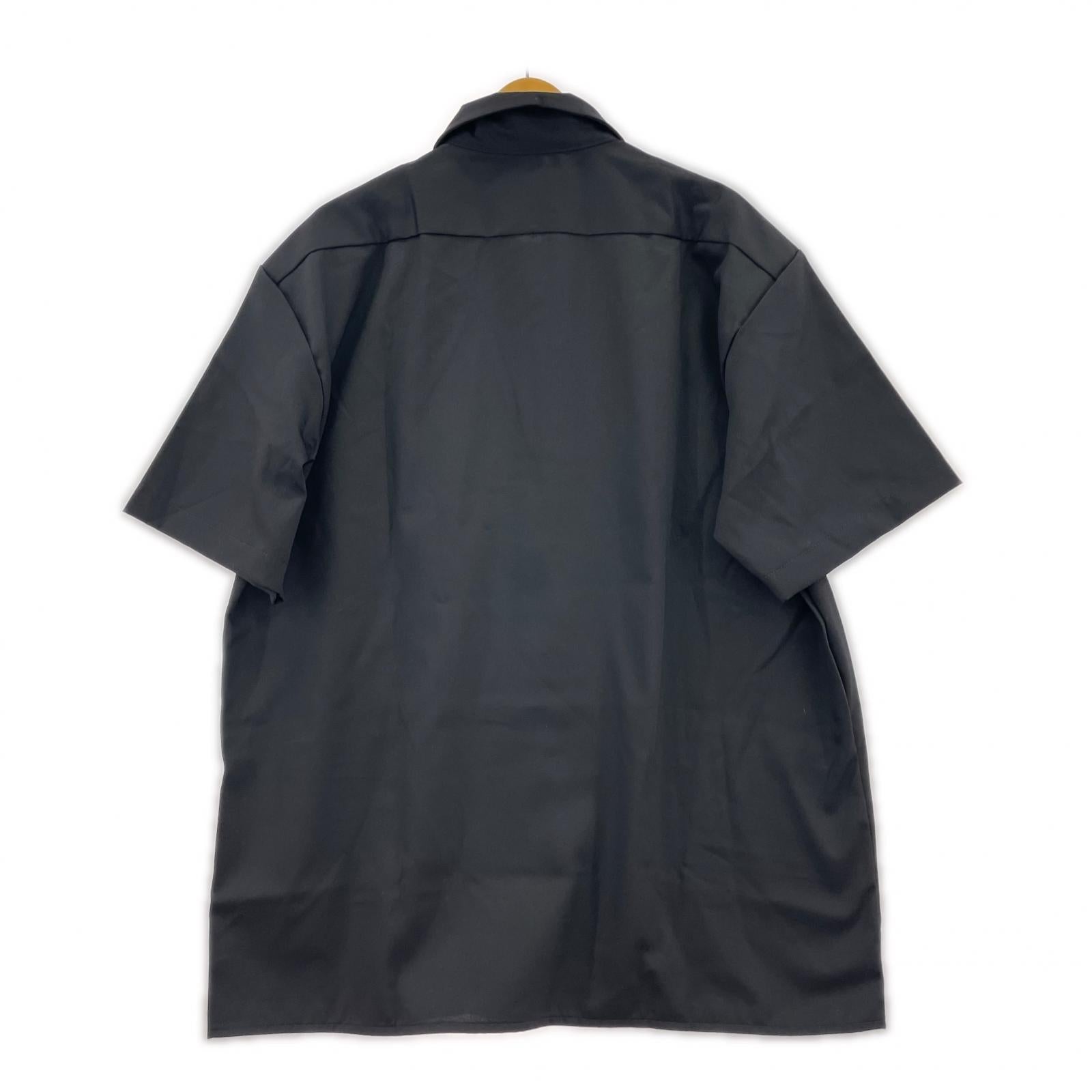 半袖シャツ ×HTC FLOWER STONE WORK SHIRTS L L ブラック