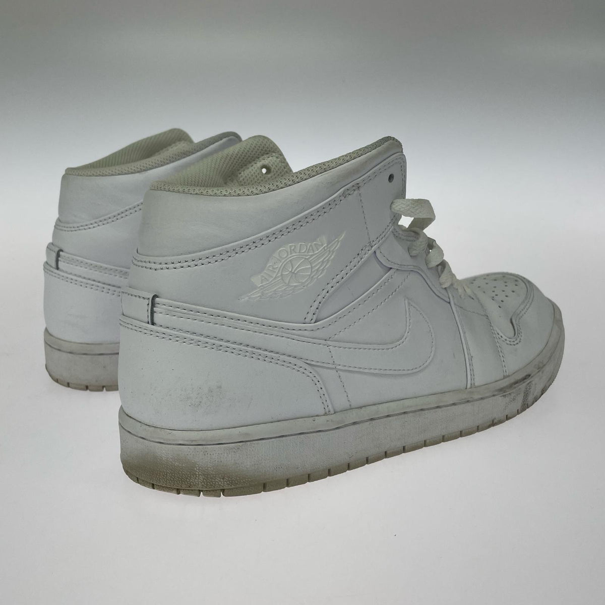 スニーカー Nike Air Jordan 1 Mid Triple White 28.5cm (US10 1/2 UK10 EU47) ホワイト