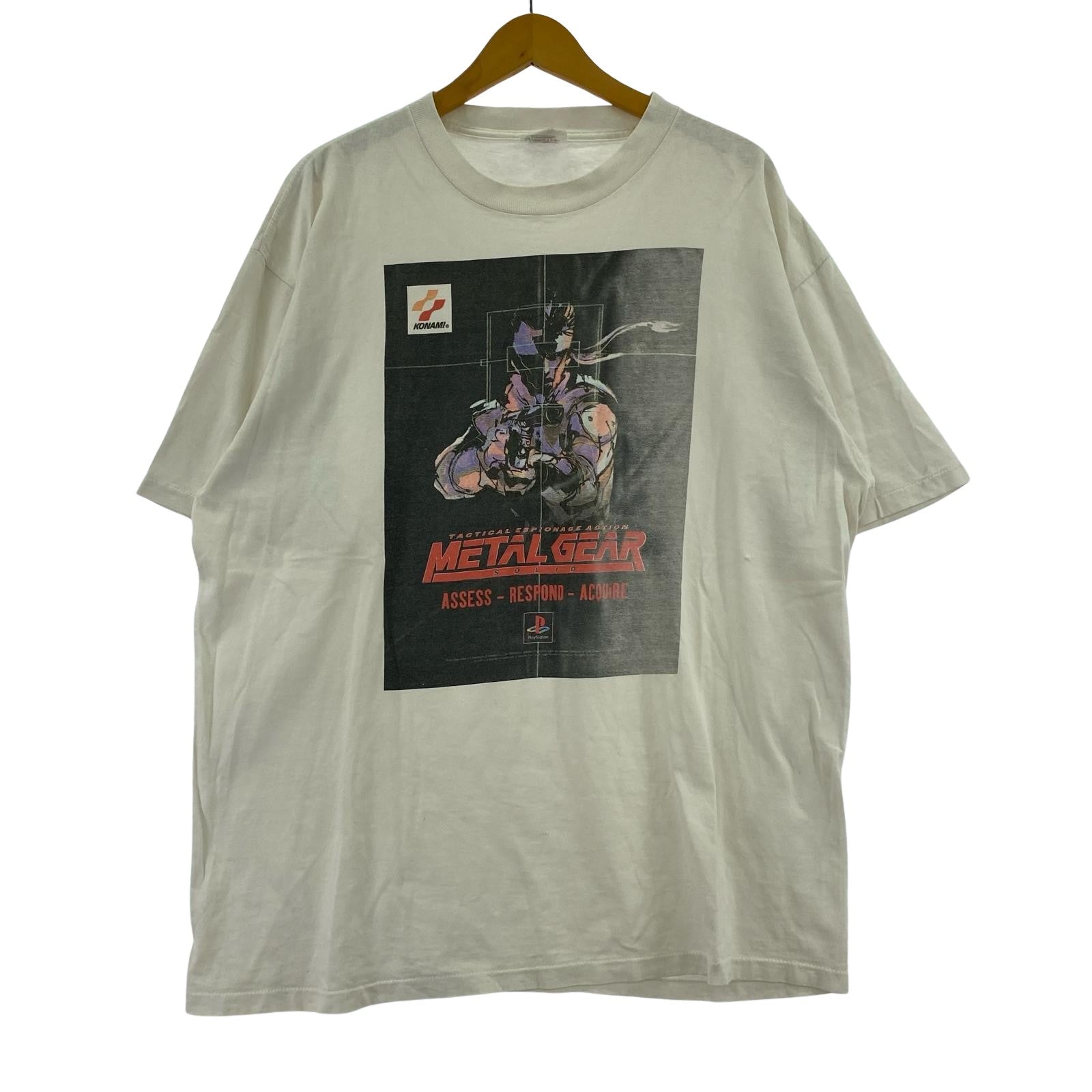 半袖Ｔシャツ 90s METALGEAR SOLID VIDEO GAME TEE XL ホワイト