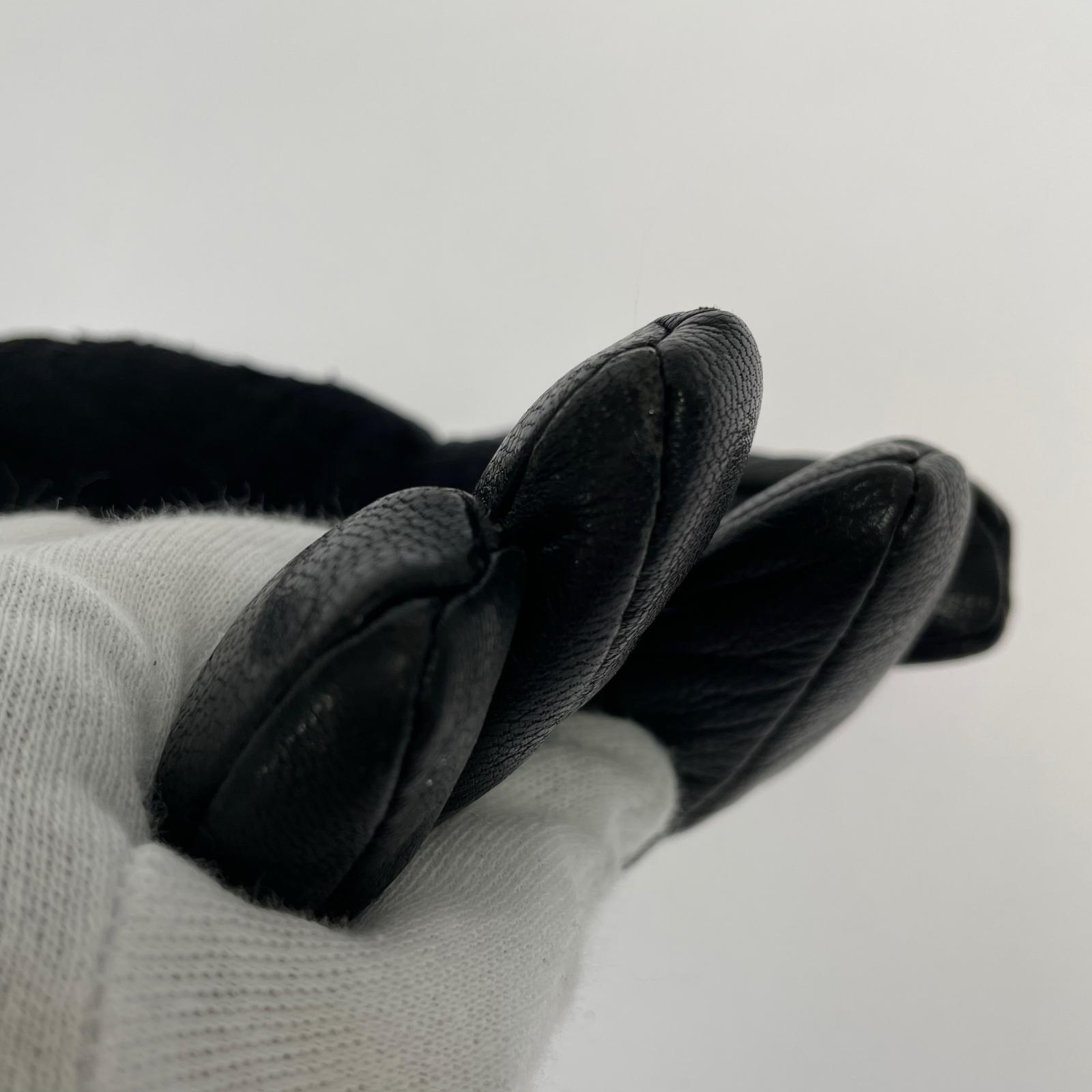 その他アクセサリー レザー 本革グローブ M ブラック