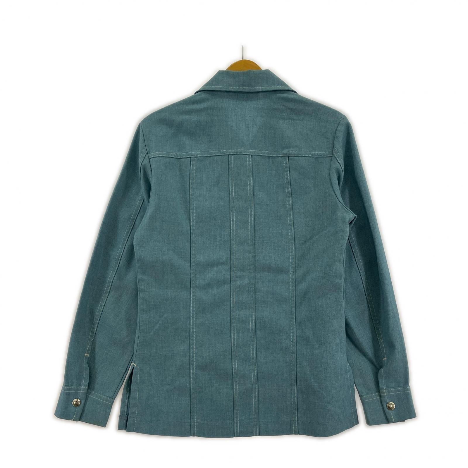 長袖シャツ 70s USA製 ｳｴｽﾀﾝｼｬﾂｼﾞｬｹｯﾄ (S) 水色 S