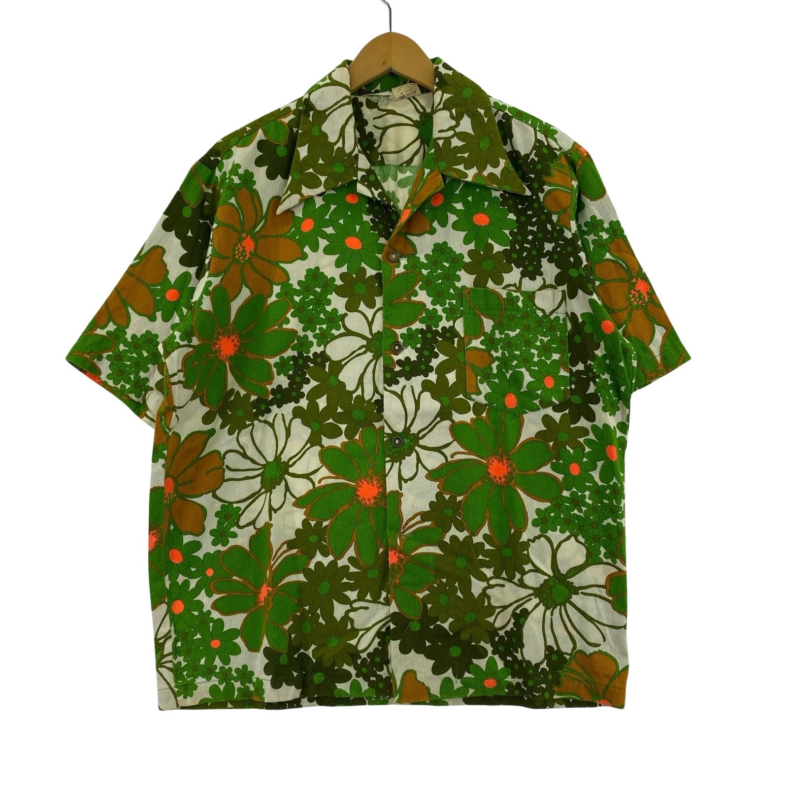 半袖シャツ ～60sHookano Aloha Shirts GRN L L