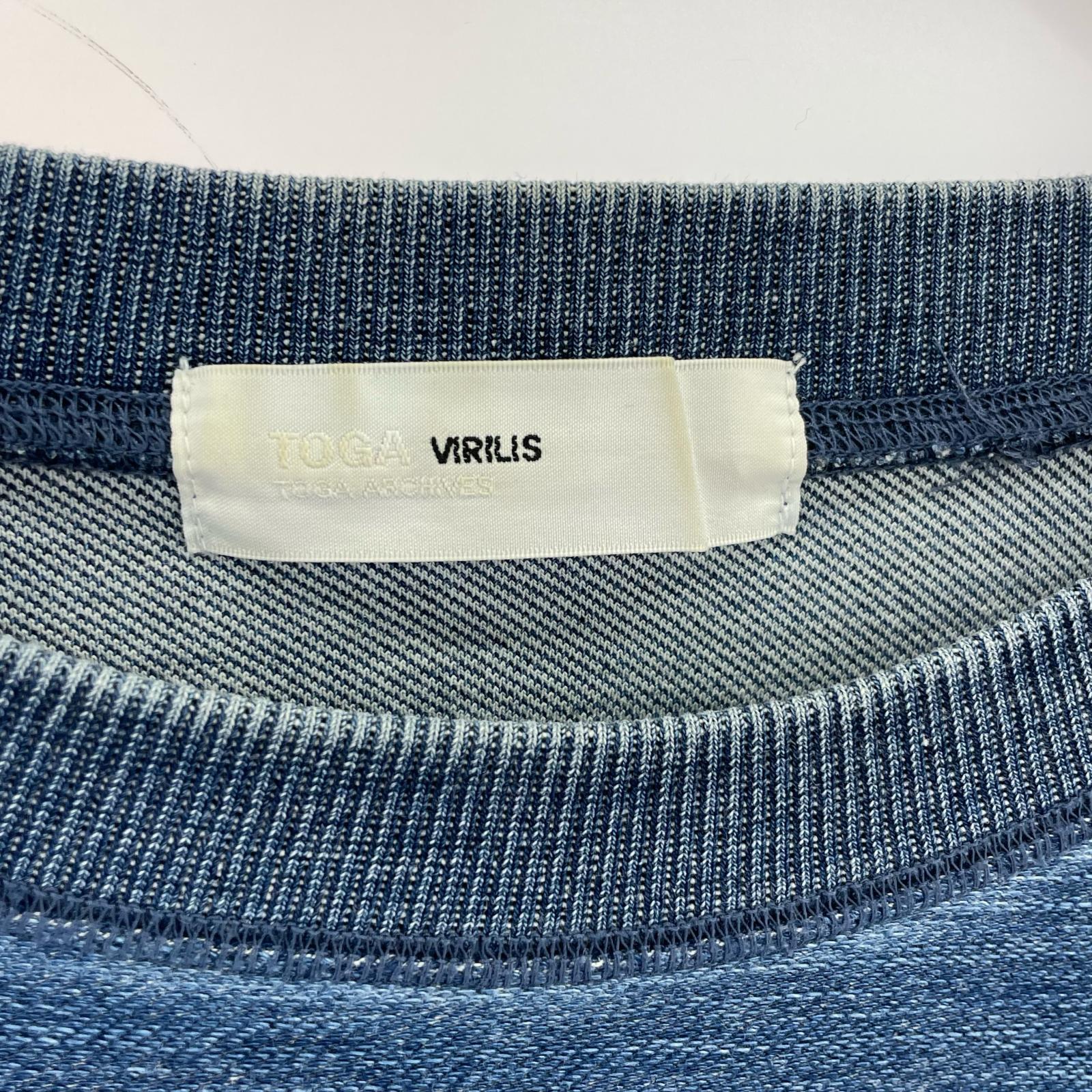 長袖Ｔシャツ 切替インディゴL/Sカットソー 48