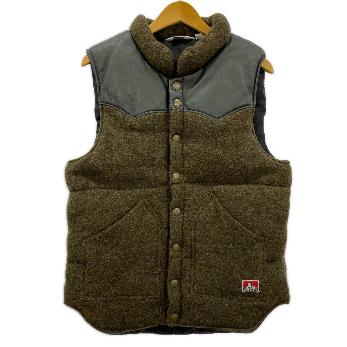 ジャケット ｳｰﾙﾍﾞｽﾄ ﾚｻﾞｰ切替 (M)BRW M