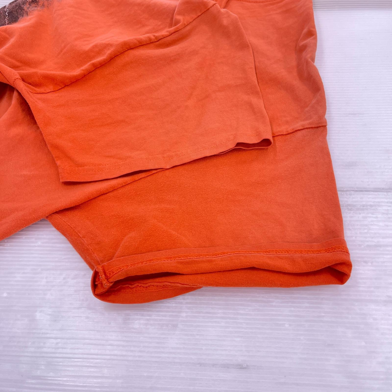 半袖Ｔシャツ バックプリント　L オレンジ