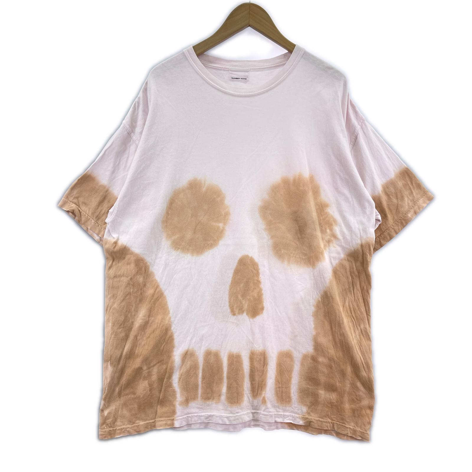 半袖Ｔシャツ スカルTシャツ　染 ピンク