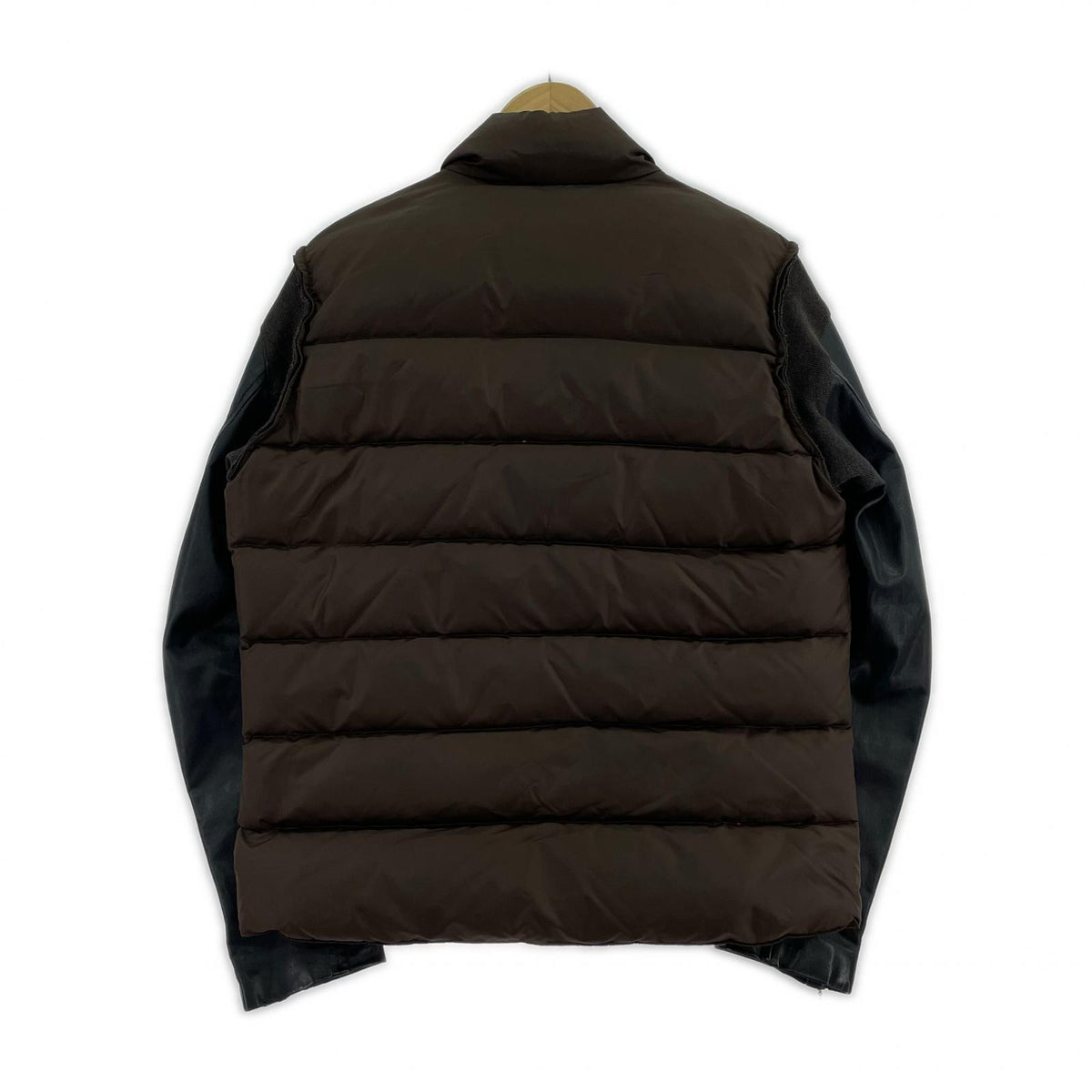 ダウンジャケット 14AW/レザードッキング/N9202/1 1 ブラウン