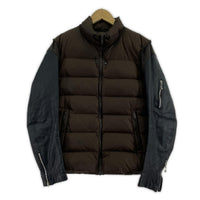 ダウンジャケット 14AW/レザードッキング/N9202/1 1 ブラウン