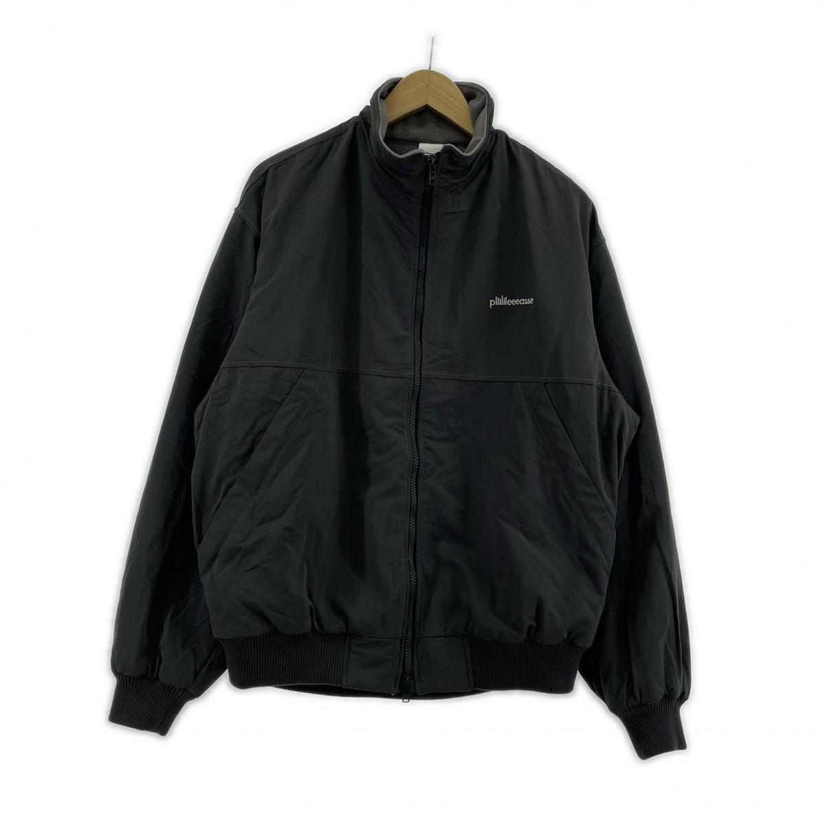 ブルゾン plllllleeeasse/裏地ﾌﾘｰｽ/ｸﾞﾚｰ系 グレー