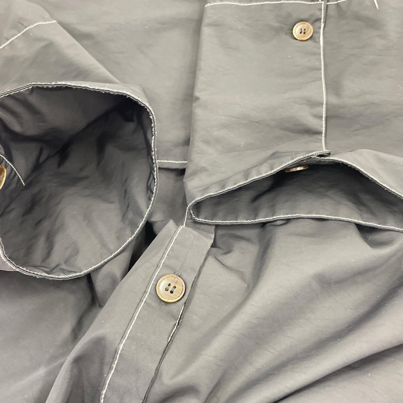ワンピース 3Way ロングシャツアウター 黒 ブラック