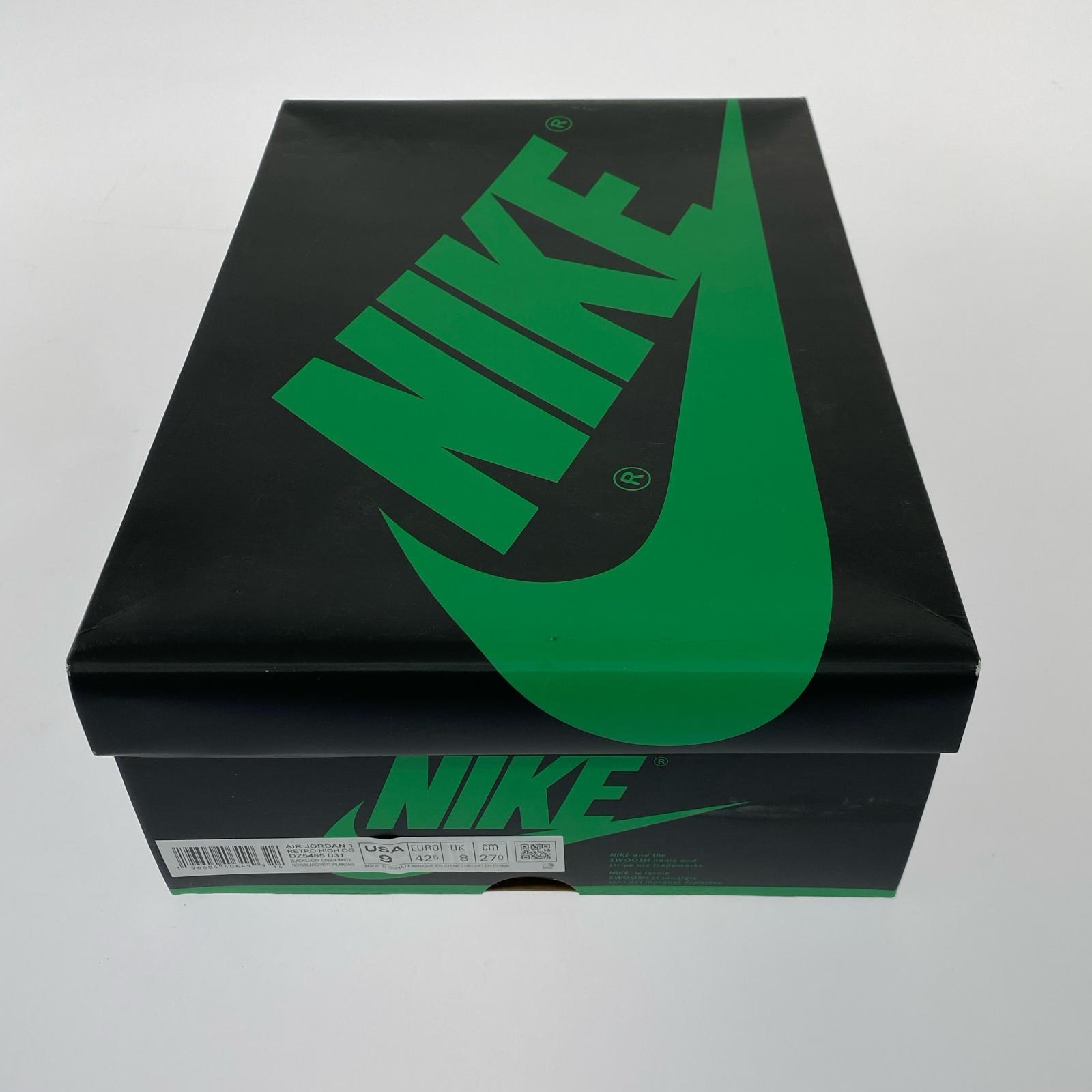 スニーカー AJ1 黒緑 27cm (US9 UK8 1/2 EU44)