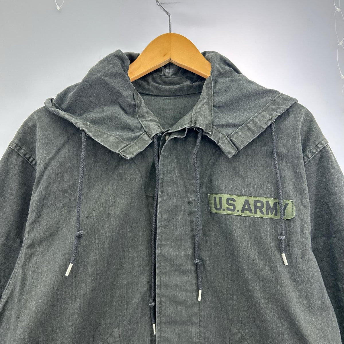 ジャケット 80s US.ARMY FISH TAIL MILITARY PARKA (M) M ブラック