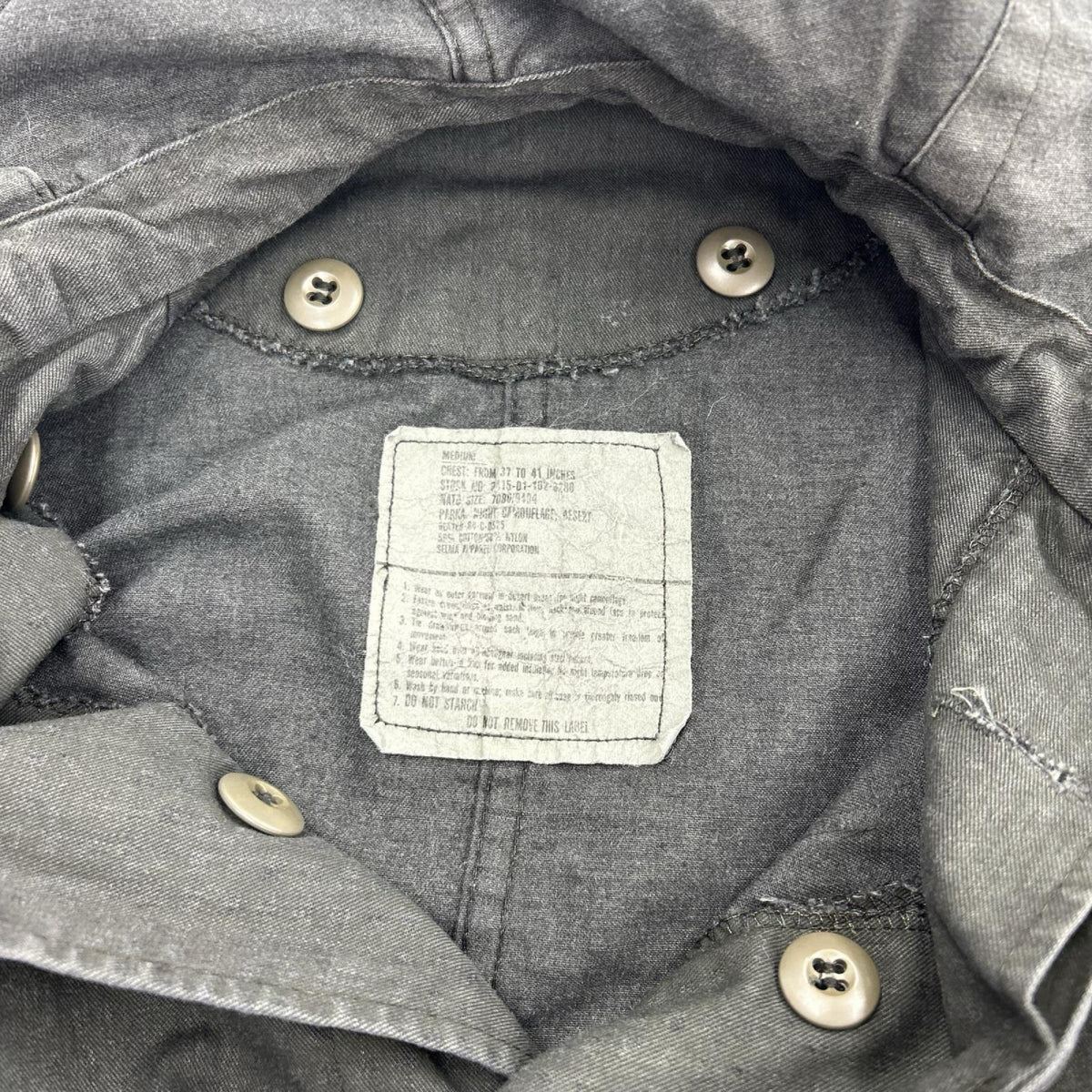 ジャケット 80s US.ARMY FISH TAIL MILITARY PARKA (M) M ブラック
