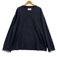 長袖Ｔシャツ stein OVERSIZED LONG SLEEVE Tee 紺 (M) M ネイビー