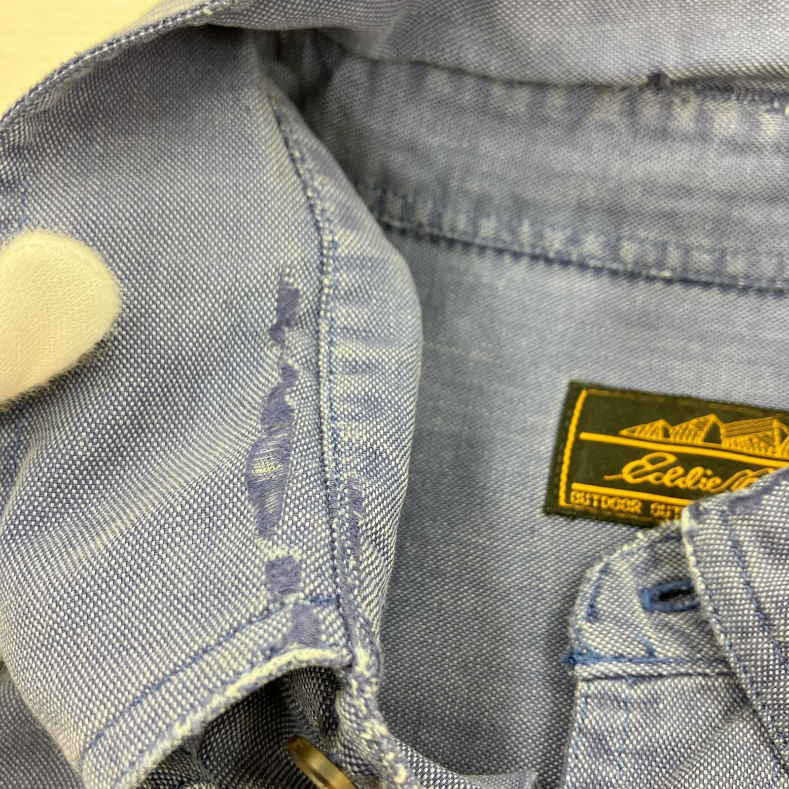 長袖シャツ 黒タグ 青 (XL) ブルー