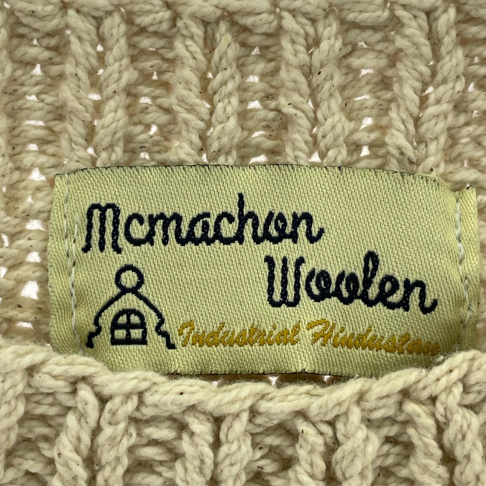 ニット mcmachan woolen ニットベスト 白 ホワイト