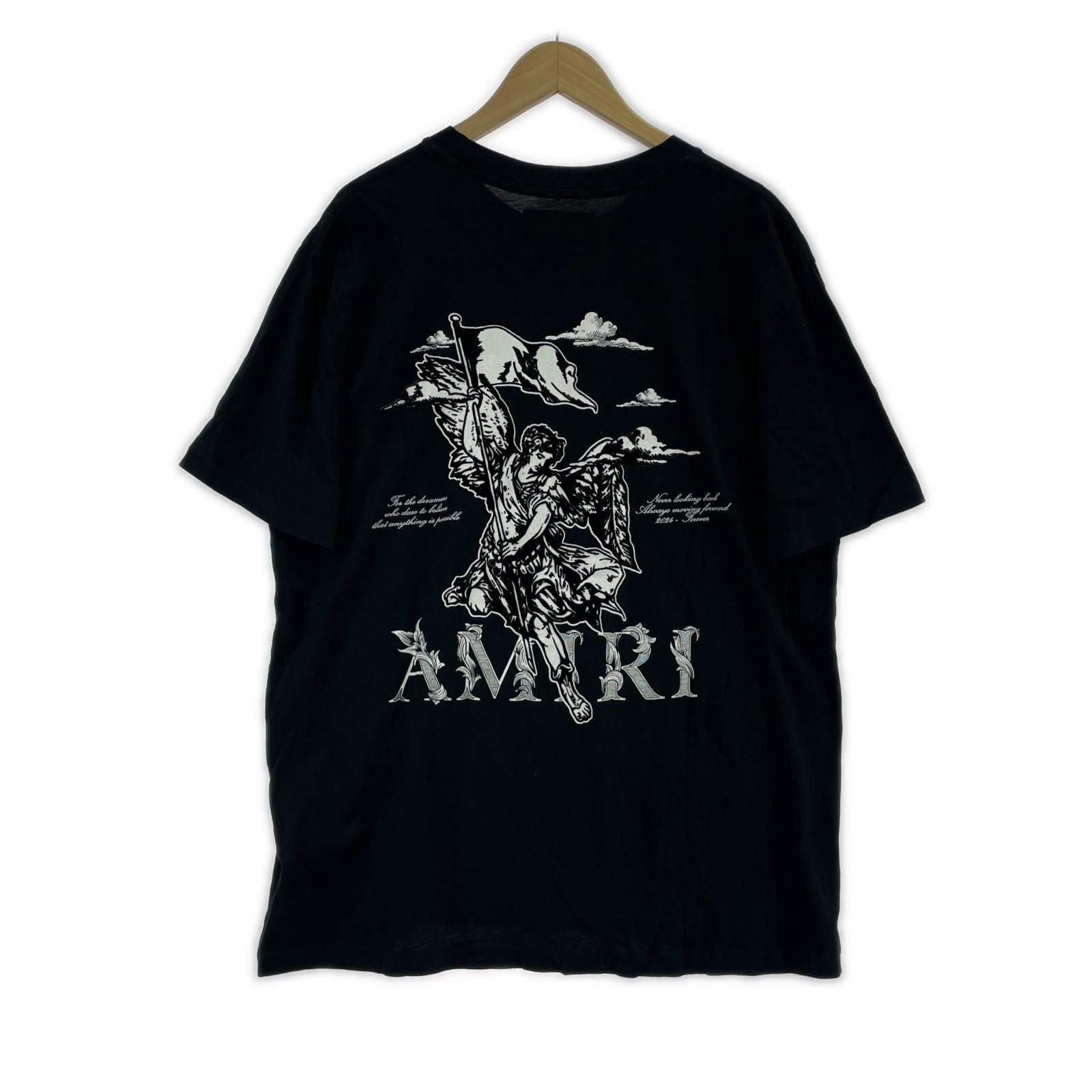 半袖Ｔシャツ AMIRI 24SS ANGEL TEE プリントTee L ブラック L ブラック