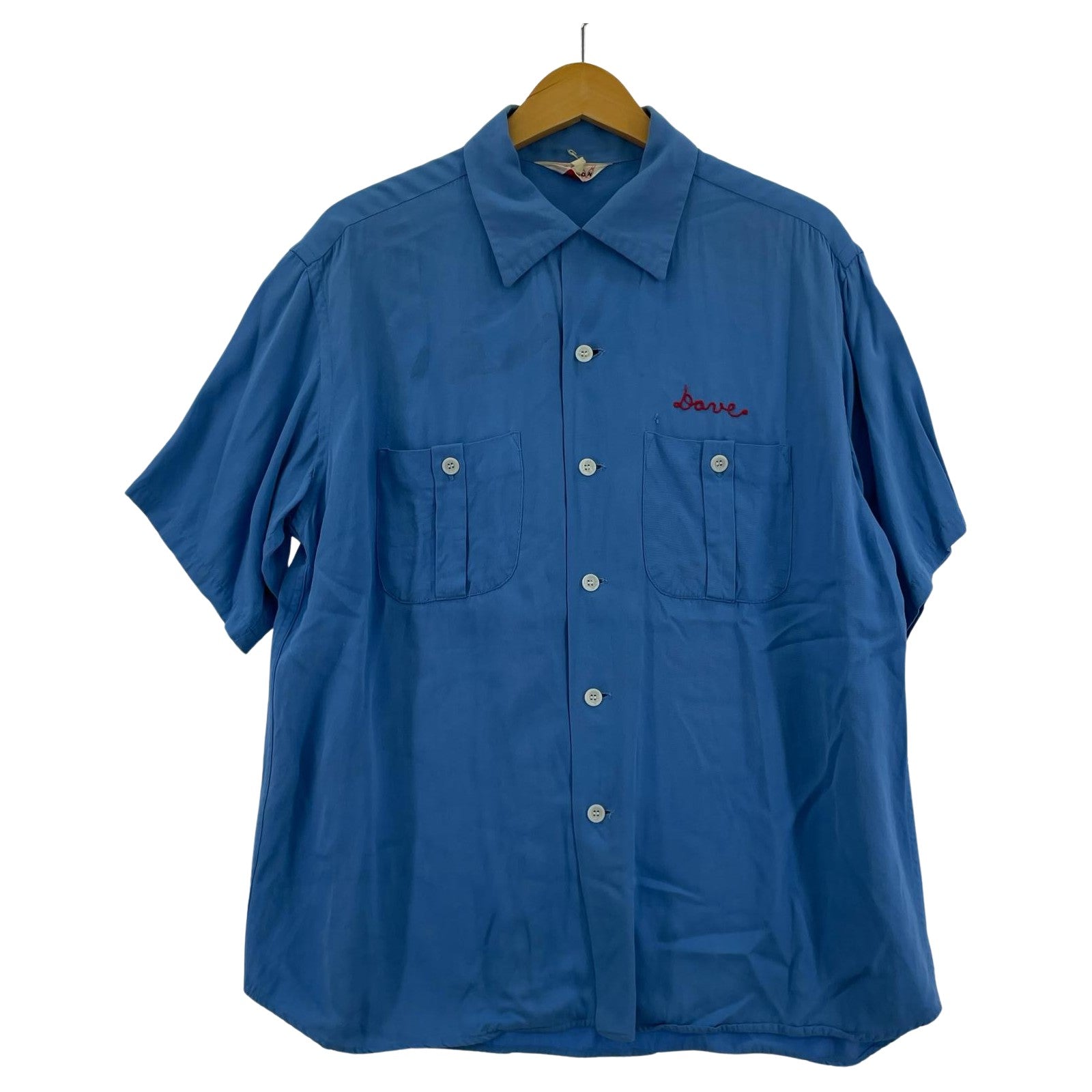 半袖シャツ 50s Hilton LBL ブルー
