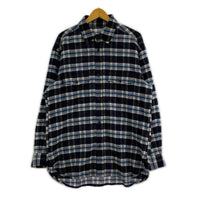 長袖シャツ WOOL CHECK L/S SHIRTS カシミヤ混 フリー
