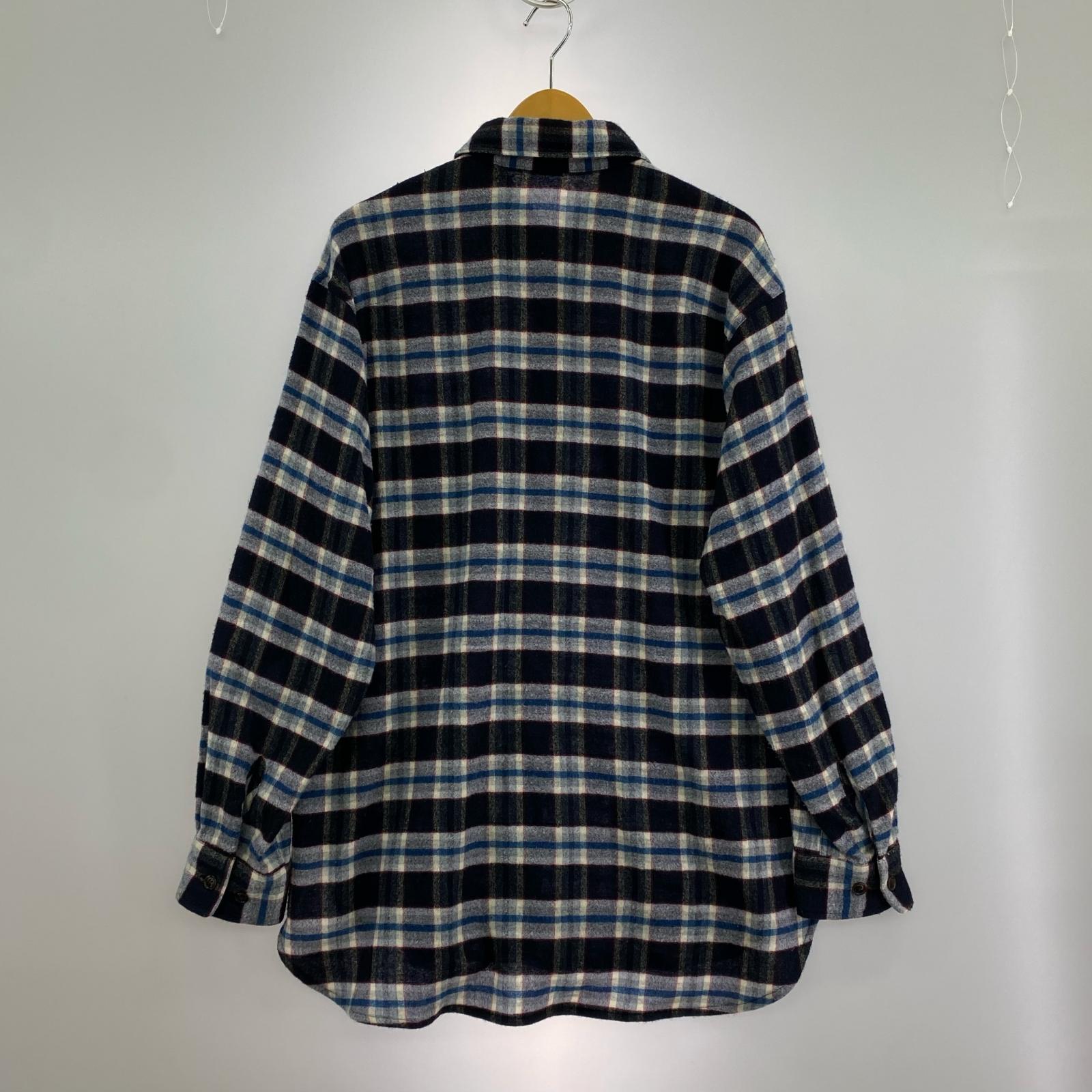 長袖シャツ WOOL CHECK L/S SHIRTS カシミヤ混 フリー