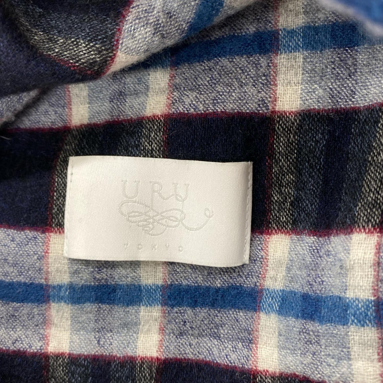 長袖シャツ WOOL CHECK L/S SHIRTS カシミヤ混 フリー