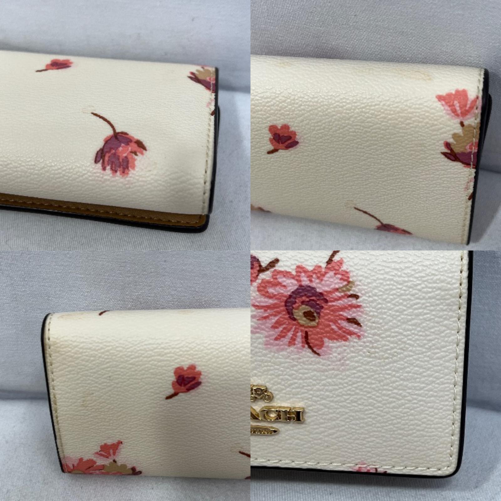 COACH 花柄 5連 キーリング付き キーケース