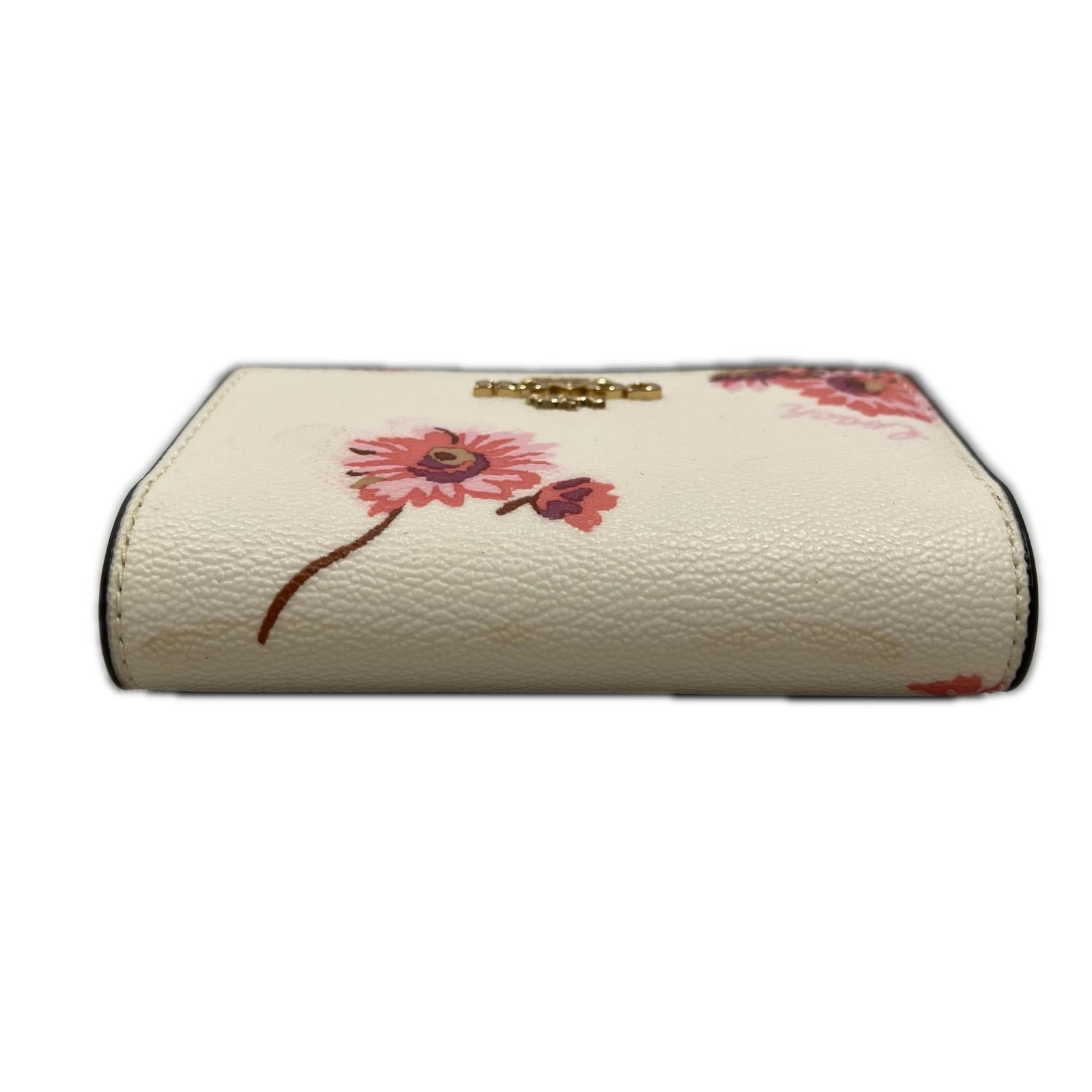 COACH 花柄 5連 キーリング付き キーケース