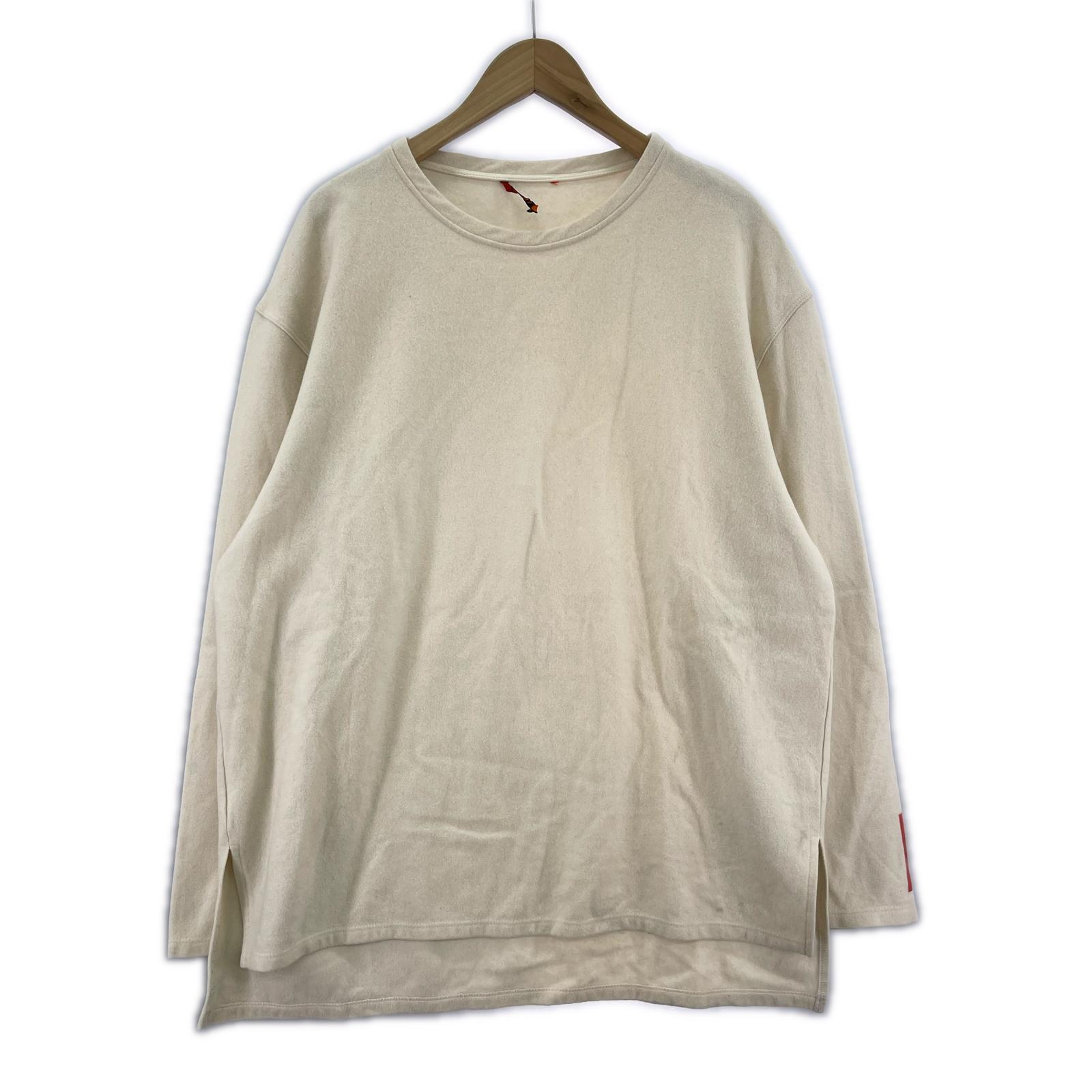 長袖Ｔシャツ ウール混 (L) L ホワイト