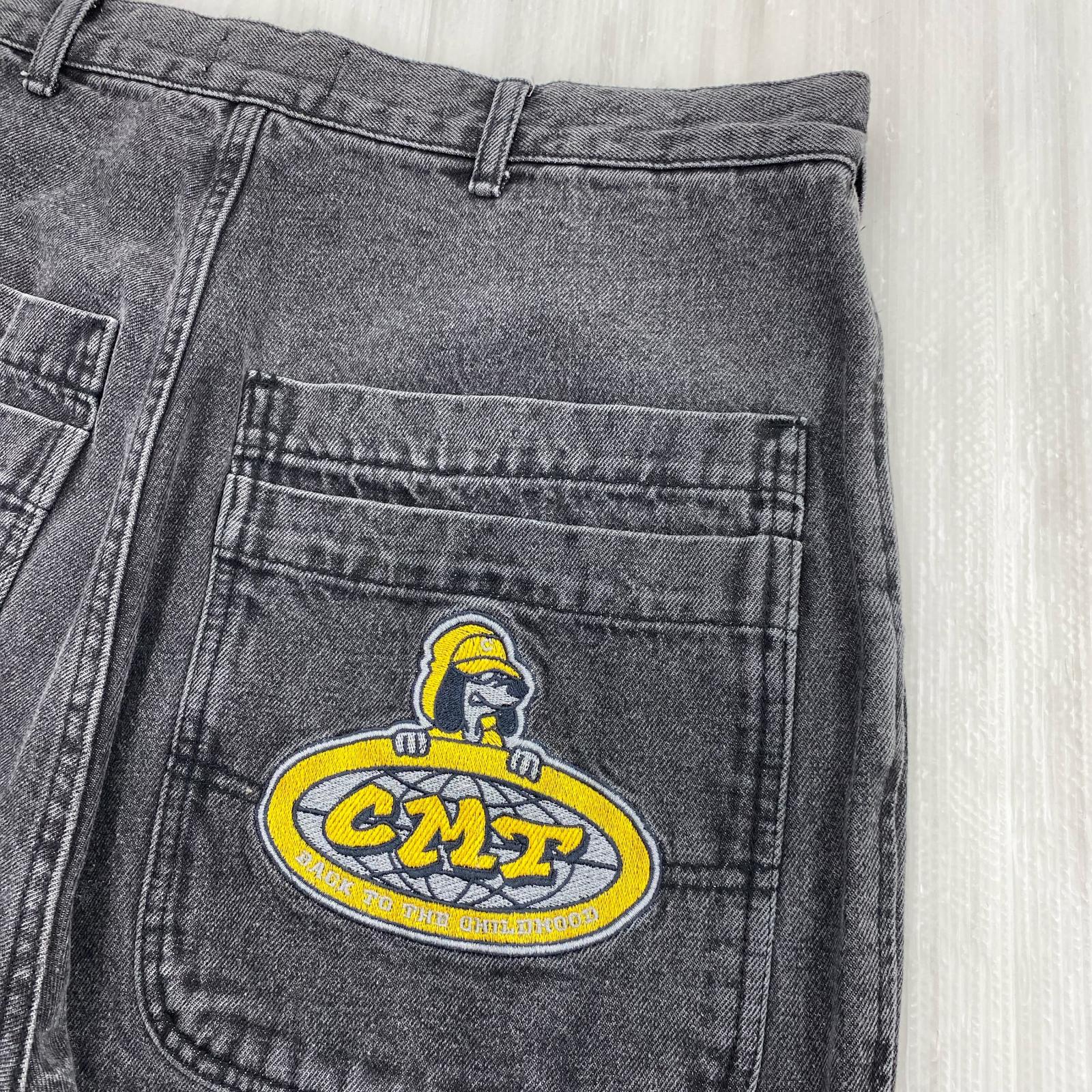 デニムパンツ centimeter バギーデニム ブラック