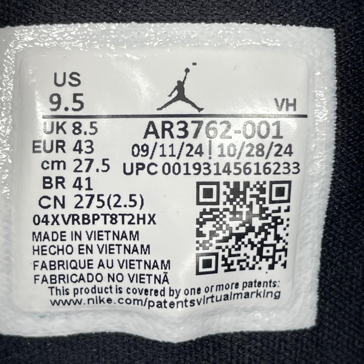スニーカー Air Jordan Access 27.5cm 27.5cm (US9 1/2 UK9 EU45) ブラック