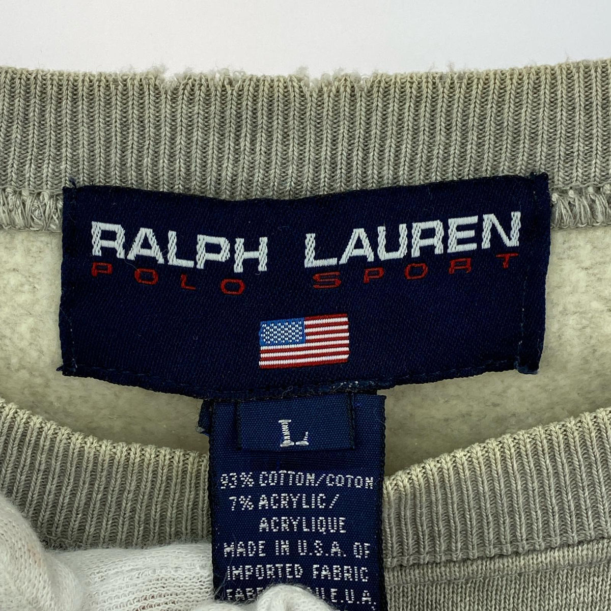 スウェット SPORTS USA製 ﾗｸﾞﾗﾝｽｳｪｯﾄ (L) GRY L グレー