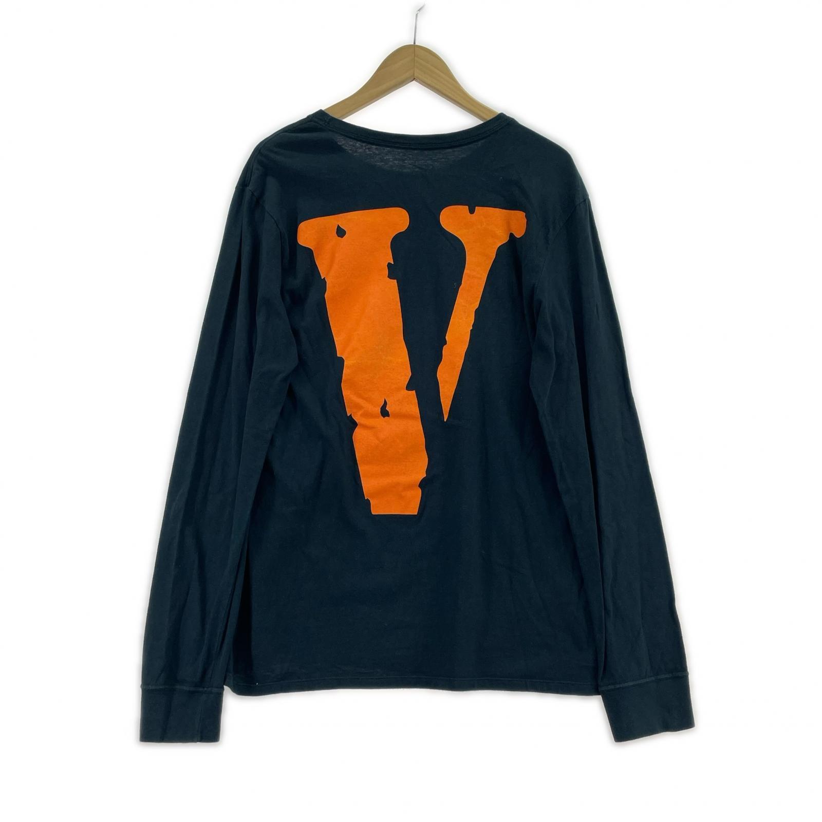 長袖Ｔシャツ ×VLONE 紺 (M) M ネイビー