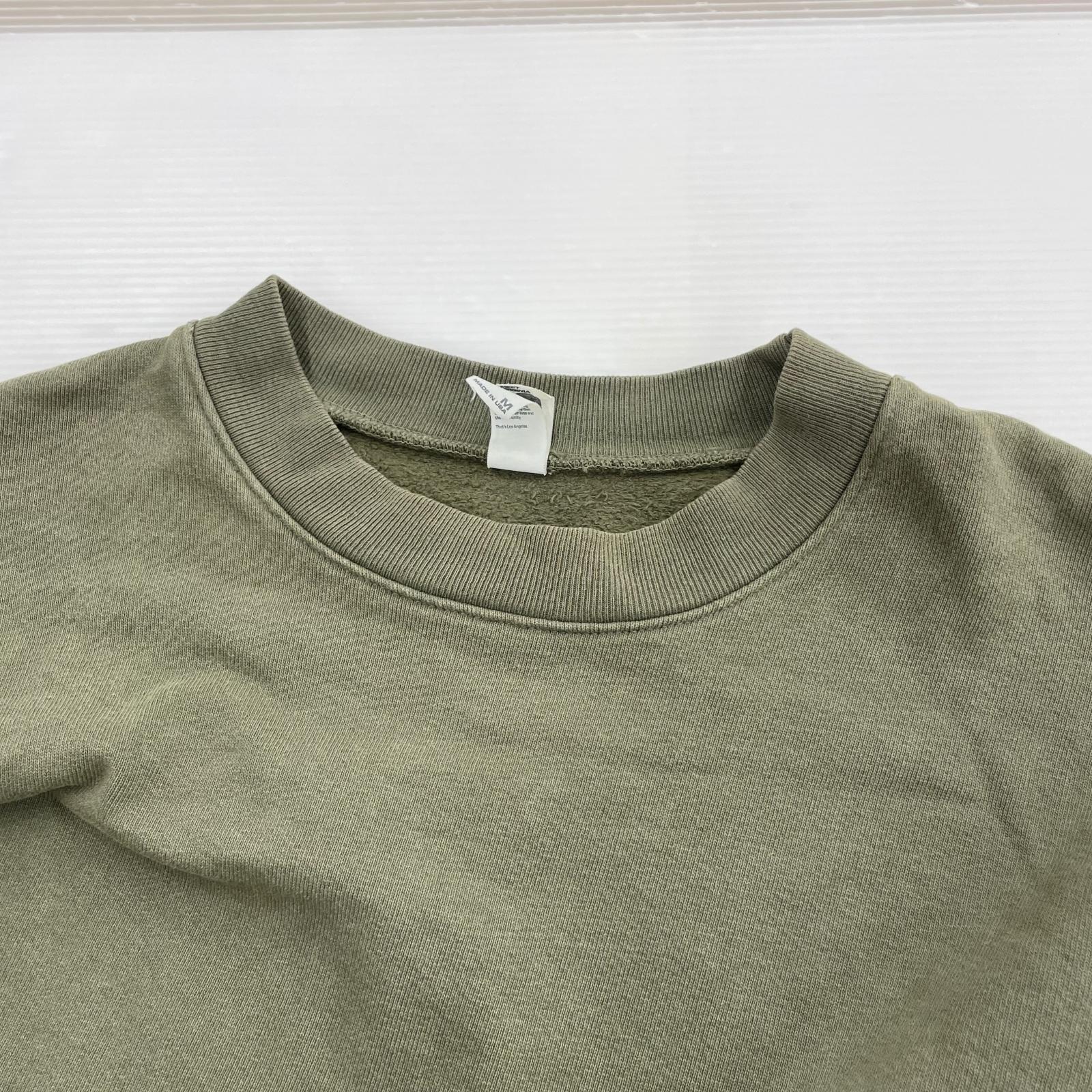 スウェット USA製 14OZ スウェット カーキ M