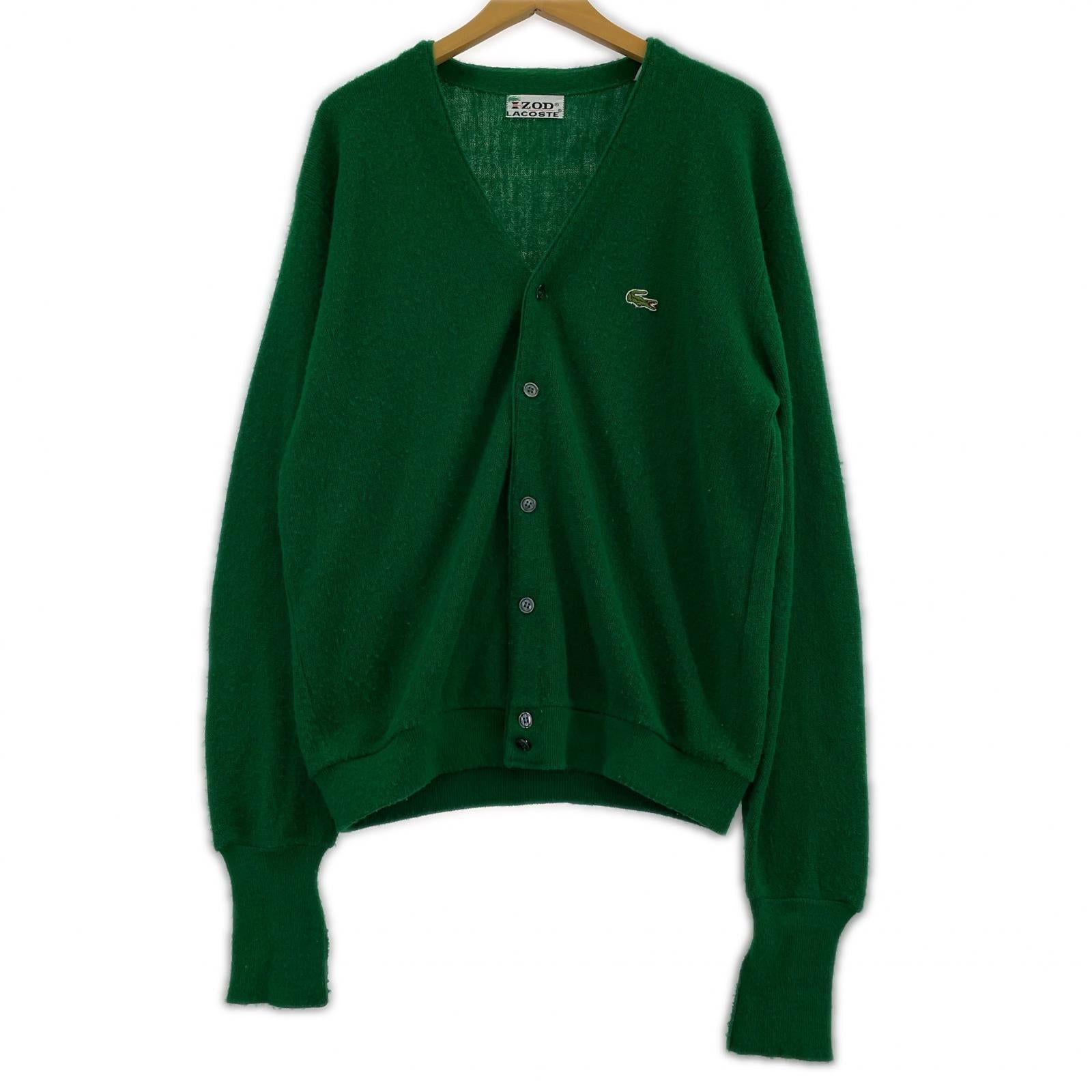 カーディガン 70s IZOD LACOSTE アクリルカーディガン L L