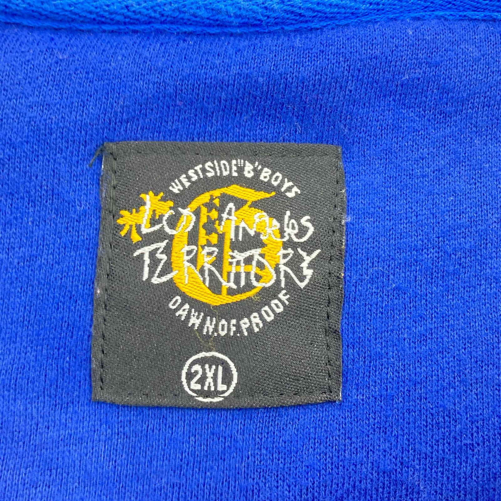 スウェット Los Angeles TERRIOTORY 裏起毛スウェット ＢＬＵ ブルー