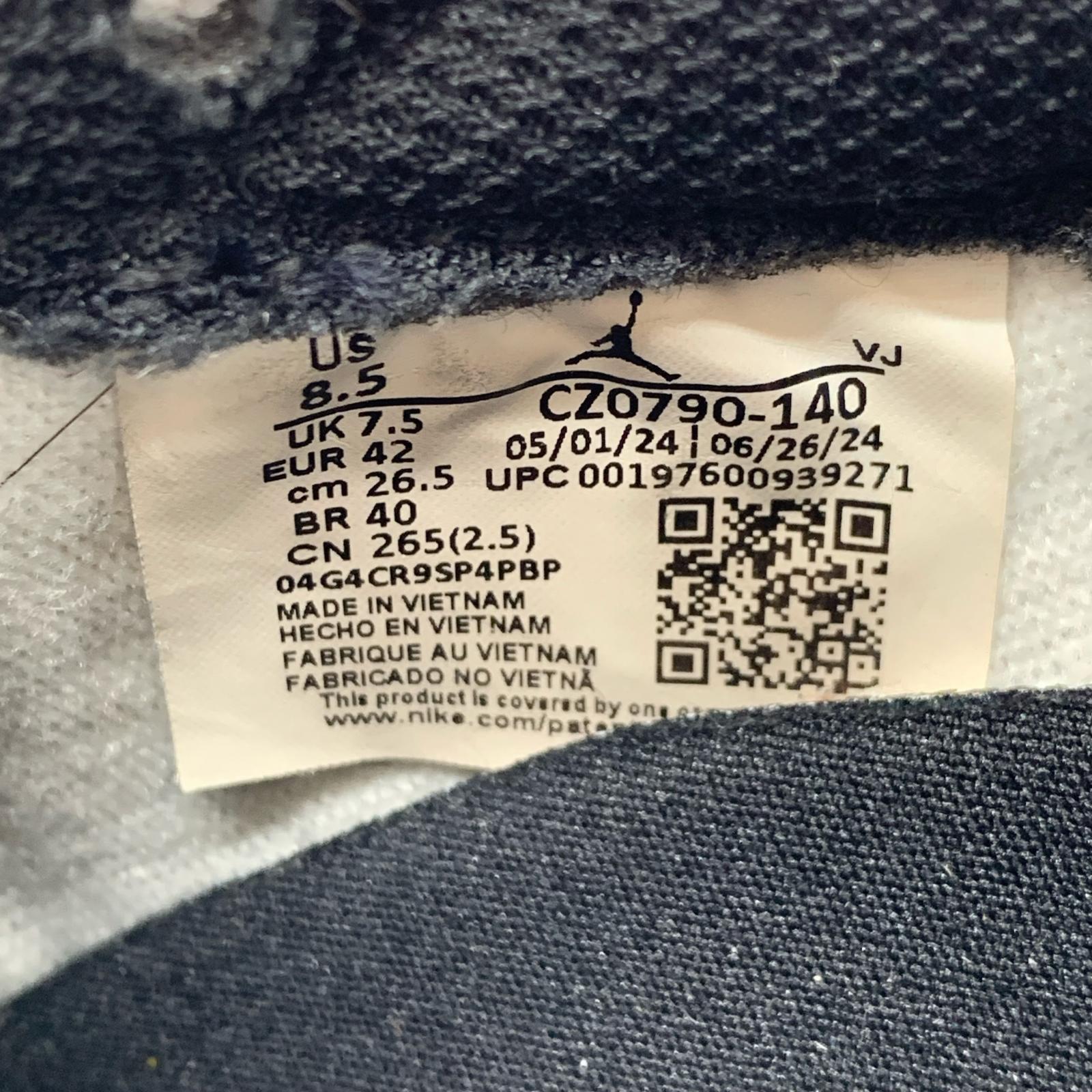 スニーカー AIR JORDAN 1 RETRO LOW/26.5/CZ0790-140 26.5cm (US8 1/2 UK8 EU43)