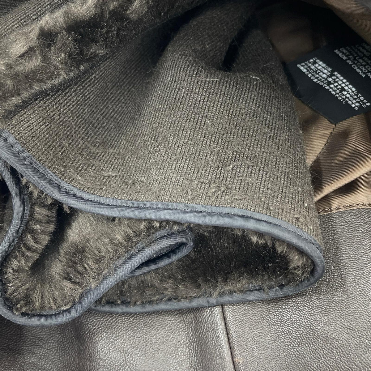 ライダースジャケット CLEVER HOMME ファーライナー付きレザー (M) 茶 M ブラウン