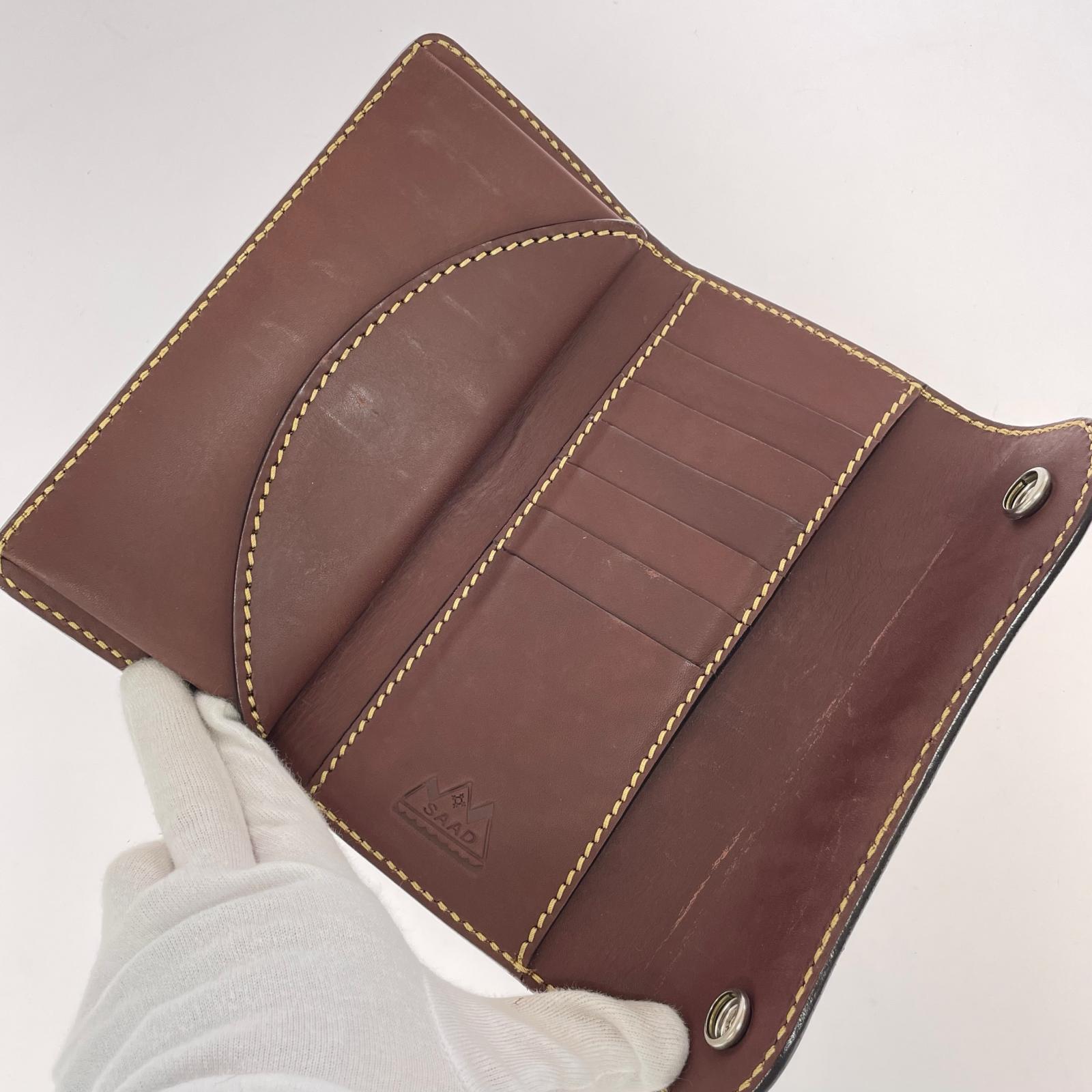 長財布 レザー ブラウン ブラウン